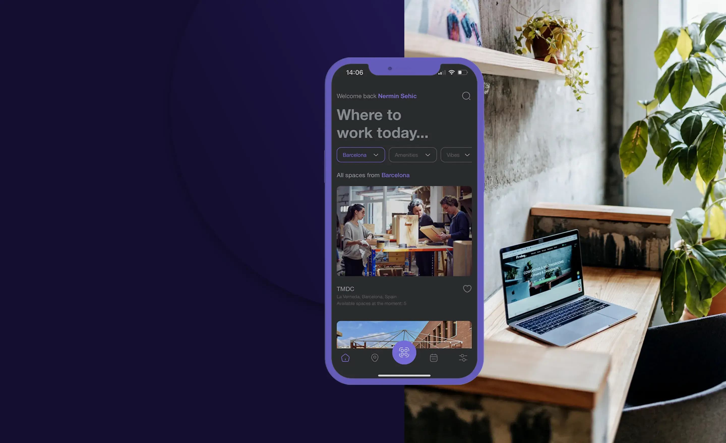 OneCoworking header